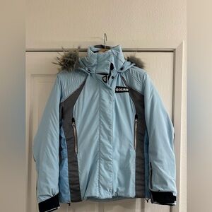 Colmar Sky Blue and Charcoal ski Jacket